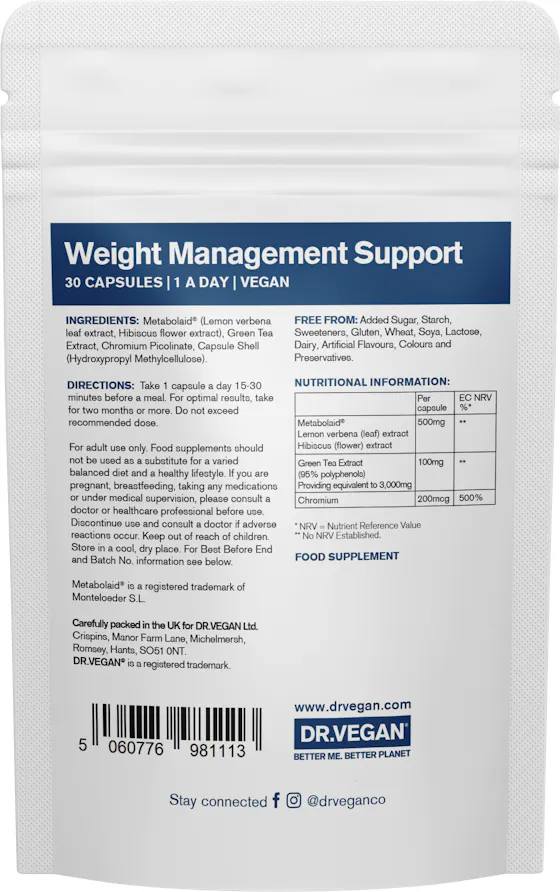DR. VEGAN Weight Management Support 30 Capsules - 2