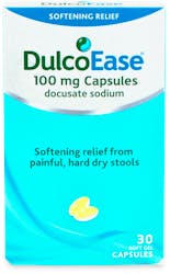 DulcoEase 100mg Softening Relief 30 Soft Gel Capsules