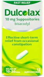 Dulcolax 10mg Suppositories 12 Pack