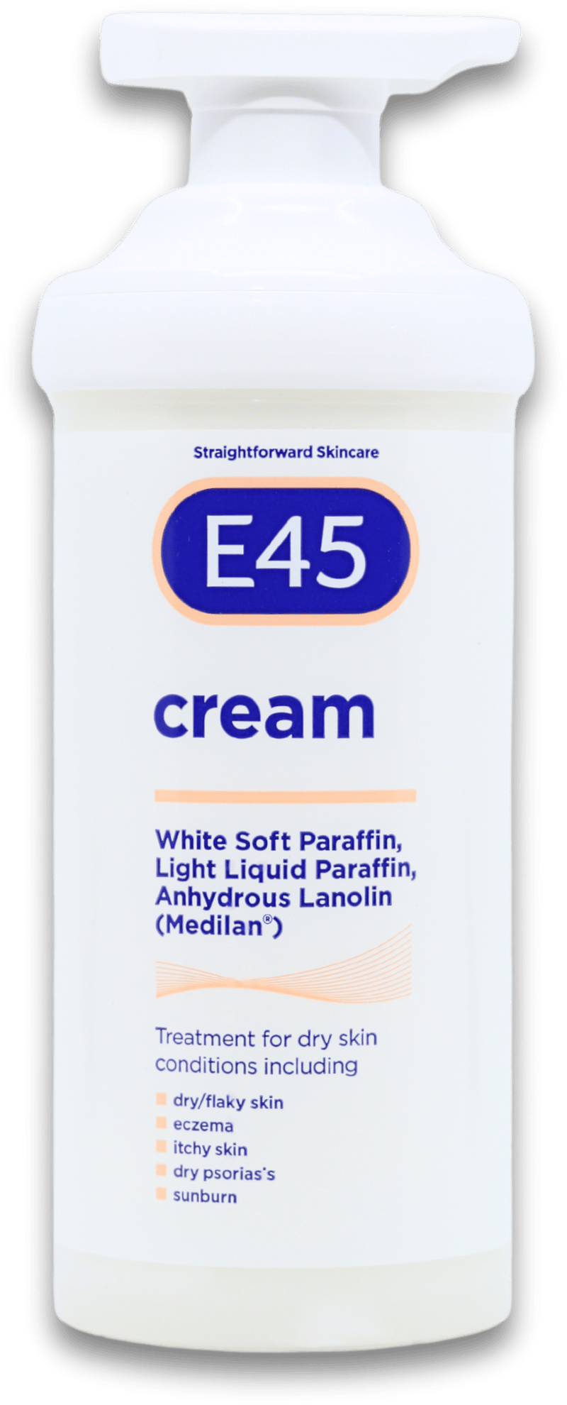 E45 Cream Pump 500g