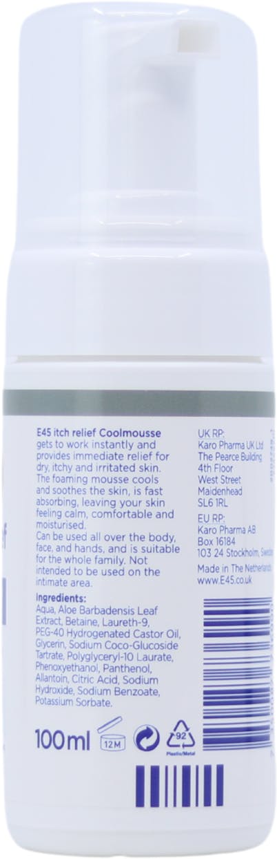 E45 Itch Relief Cool Mousse 100ml - 2