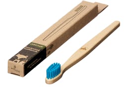 ecoLiving Kids 100% Plant Based Beech Wood Toothbrush Blue