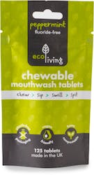 ecoLiving Mouthwash Tablets Chewable Fluoride Free 125 Tablets