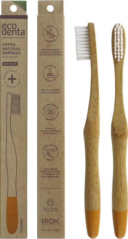Ecodenta Bamboo Toothbrush Medium 1 pack - 4