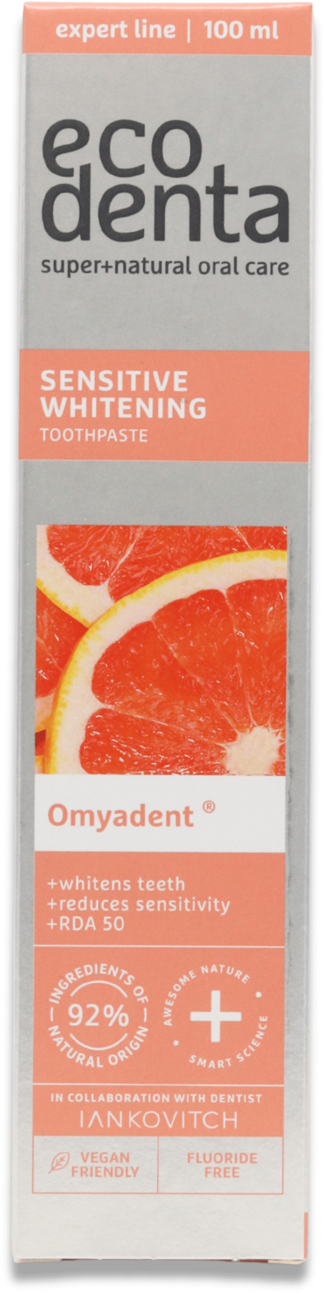 Ecodenta Sensitive Whitening Toothpaste with Omyadent 100ml