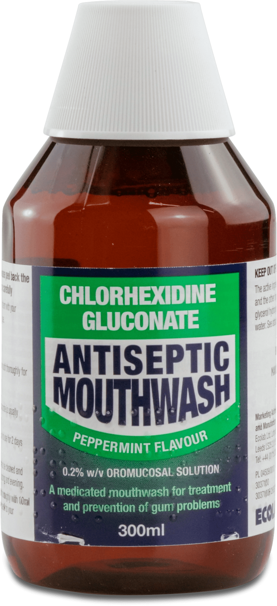 Ecolab Antiseptic Mouthwash Peppermint Flavour 300ml