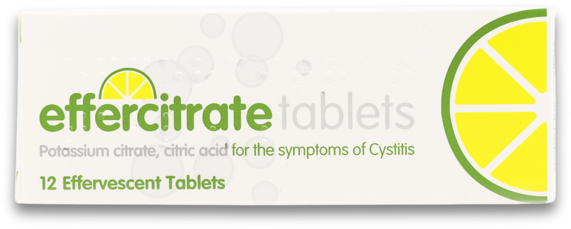 Effercitrate Tablets Potassium Citrate & Citric Acid 12 Tablets