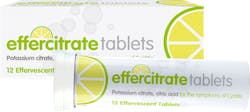 Effercitrate Tablets Potassium Citrate & Citric Acid 12 Tablets