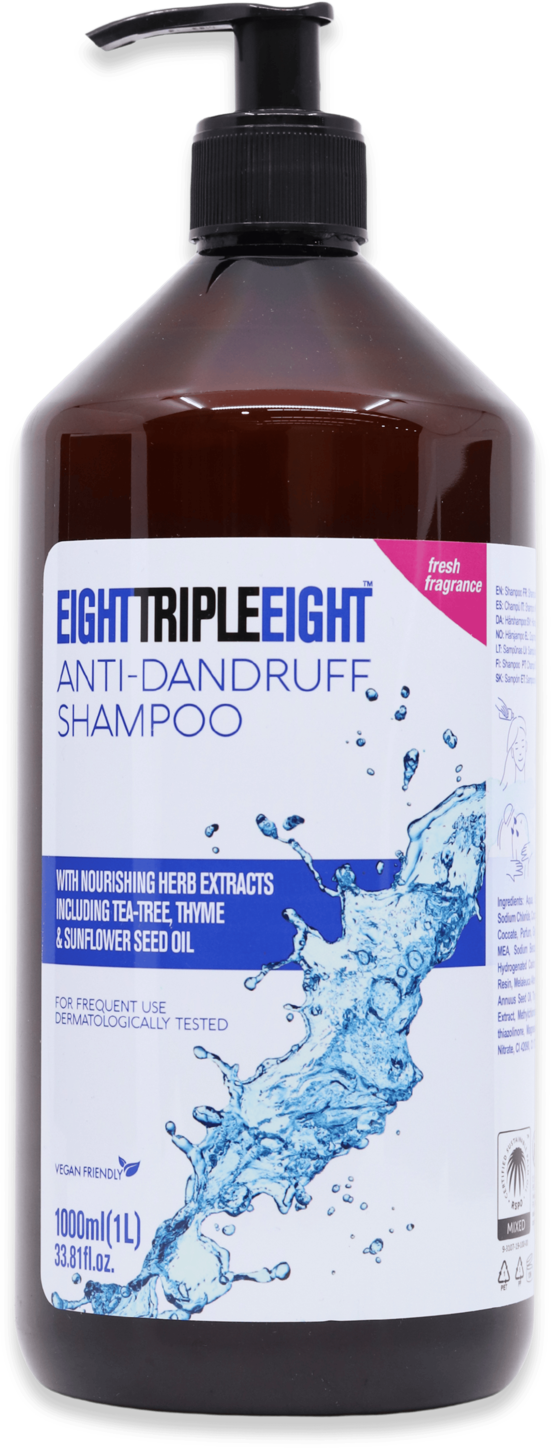 Eight Triple Eight Anti-Dandruff Shampoo 1000ml