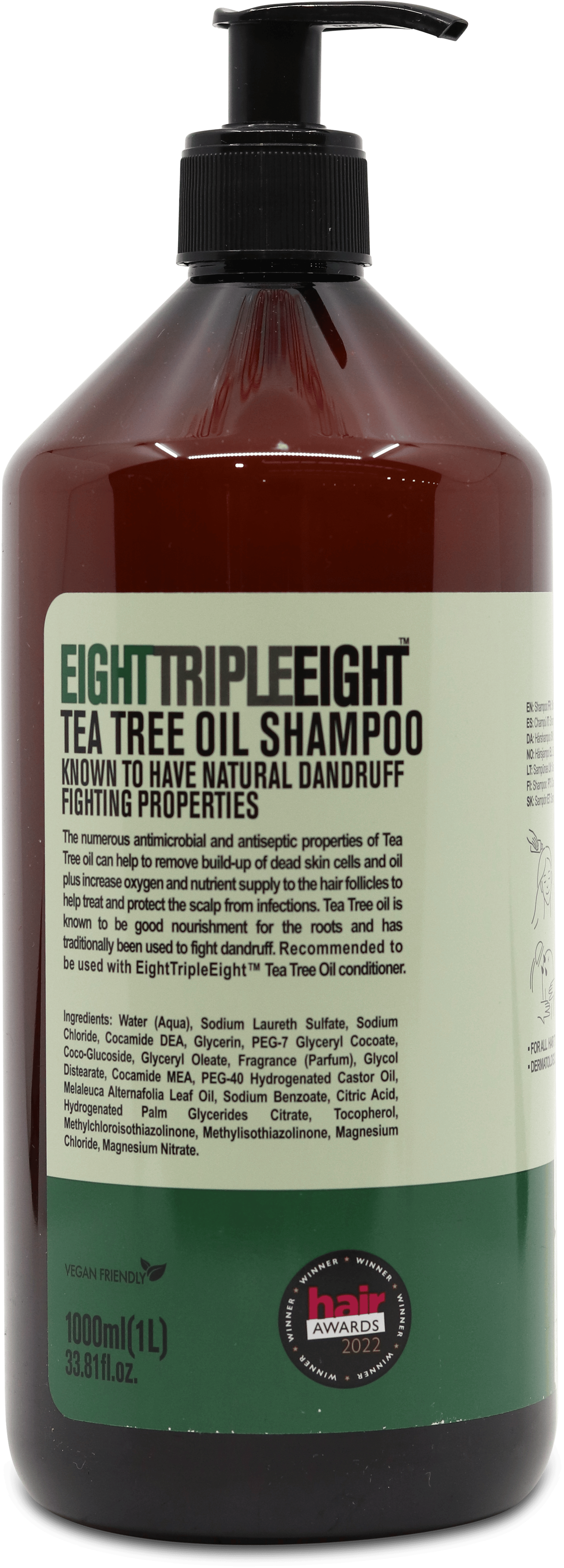 Eight Triple Eight Tea Tree Oil Shampoo 1000ml