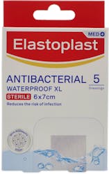 Elastoplast Antibacterial Xl Waterproof Dressings 6 x 7cm 5 Plasters