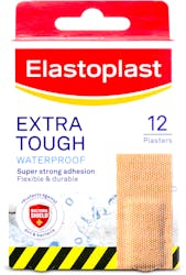 Elastoplast Extra Tough Waterproof 12 Plasters