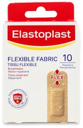 Elastoplast Flexible Fabric Water-Repellent Plasters 10 Pack