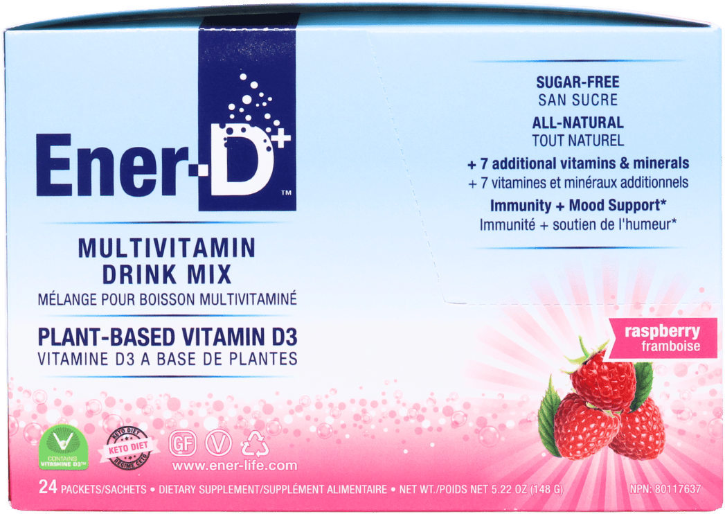 Ener-Life Vit D3 1000IU Raspberry Sugar Free