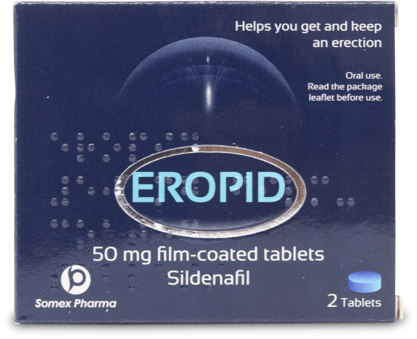 Eropid Sildenafil 50mg 2 Tablets