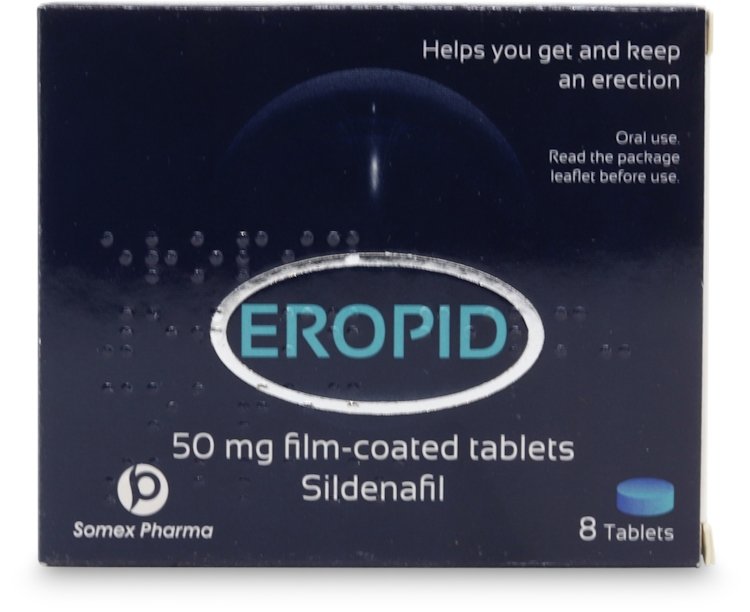 Eropid (Sildenafil) 50mg 8 Tablets