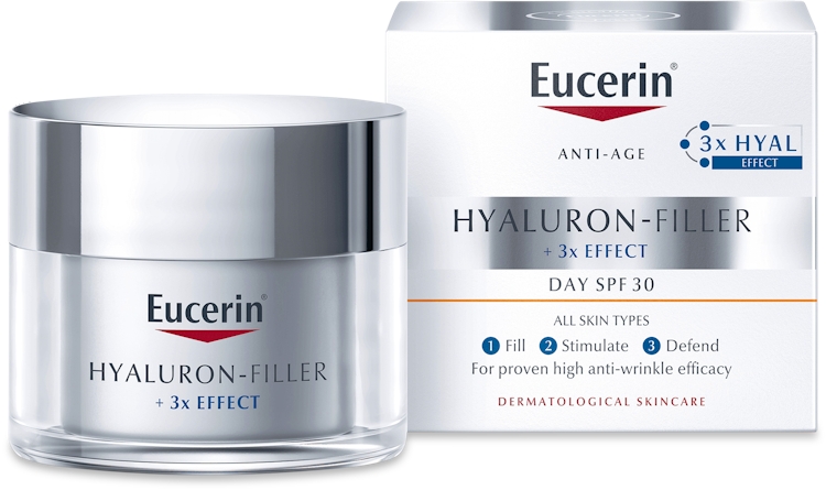 Photos - Sun Skin Care Eucerin Hyaluron-Filler Day Cream SPF30 50ml 