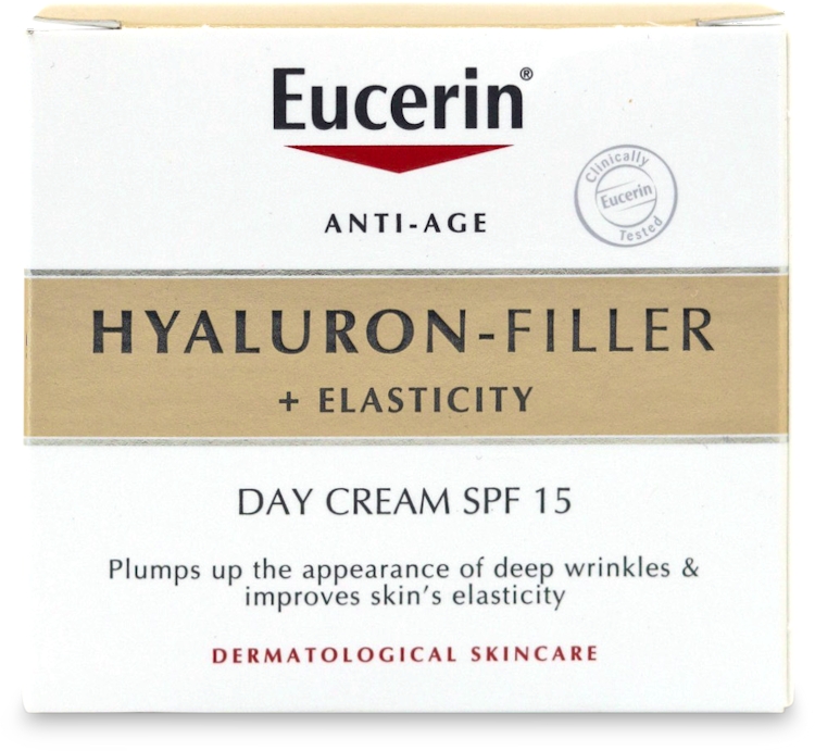 Photos - Cream / Lotion Eucerin Hyaluron-Filler + Elasticity Day Cream SPF15 