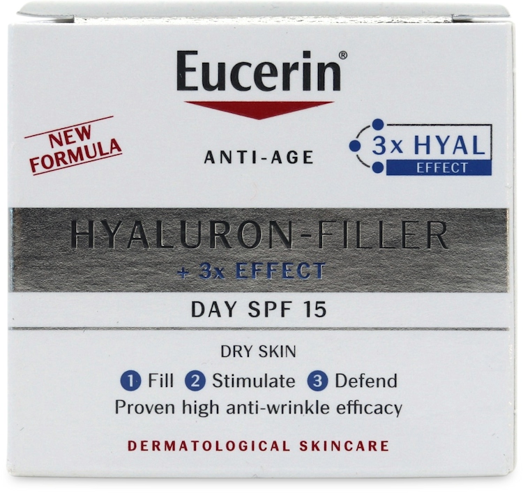 Eucerin® Anti-Age Hyaluron-Filler Day Cream for Dry Skin SPF15 + UVA Protection (50ml)