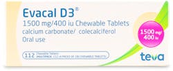 Evacal D3 1500mg Chewable 112 Tablets