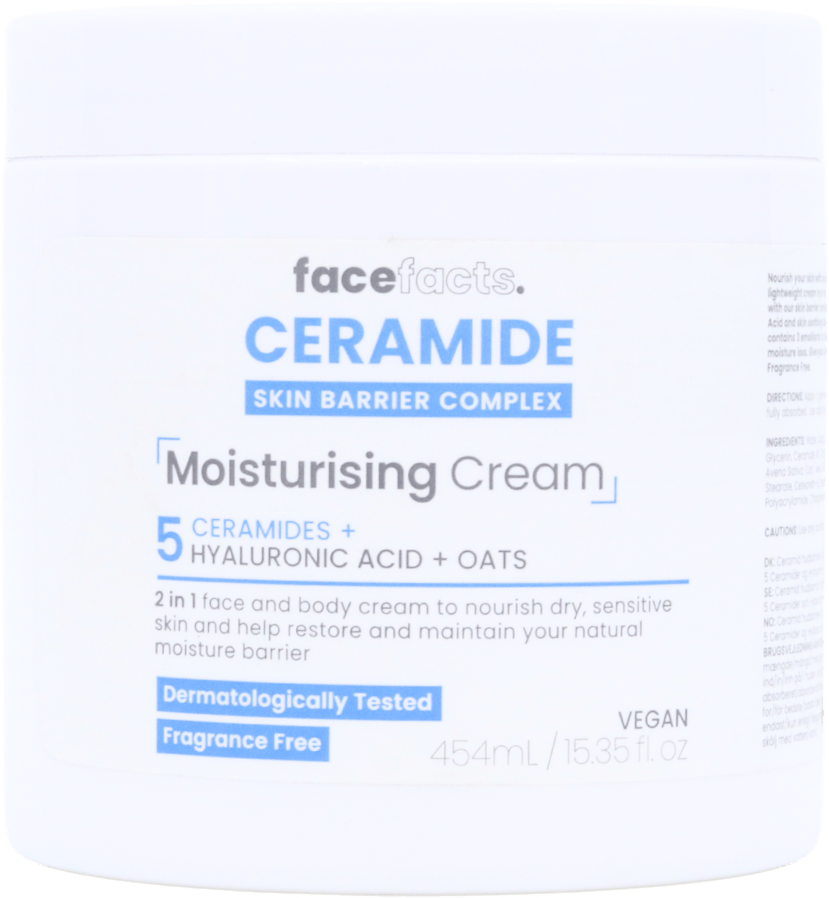 Face Facts Ceramide Moisturising Body Cream 454ml