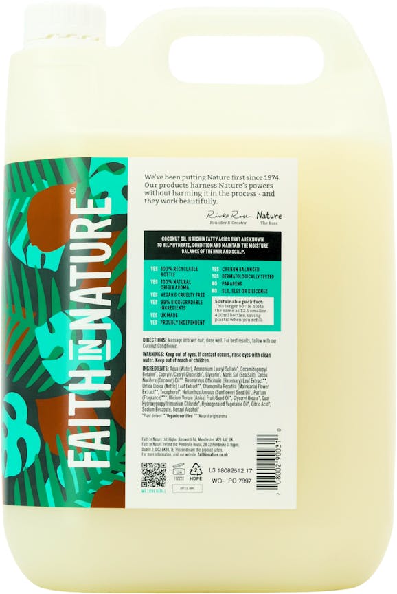 Faith in Nature Hydrating Shampoo Coconut 5L - 2