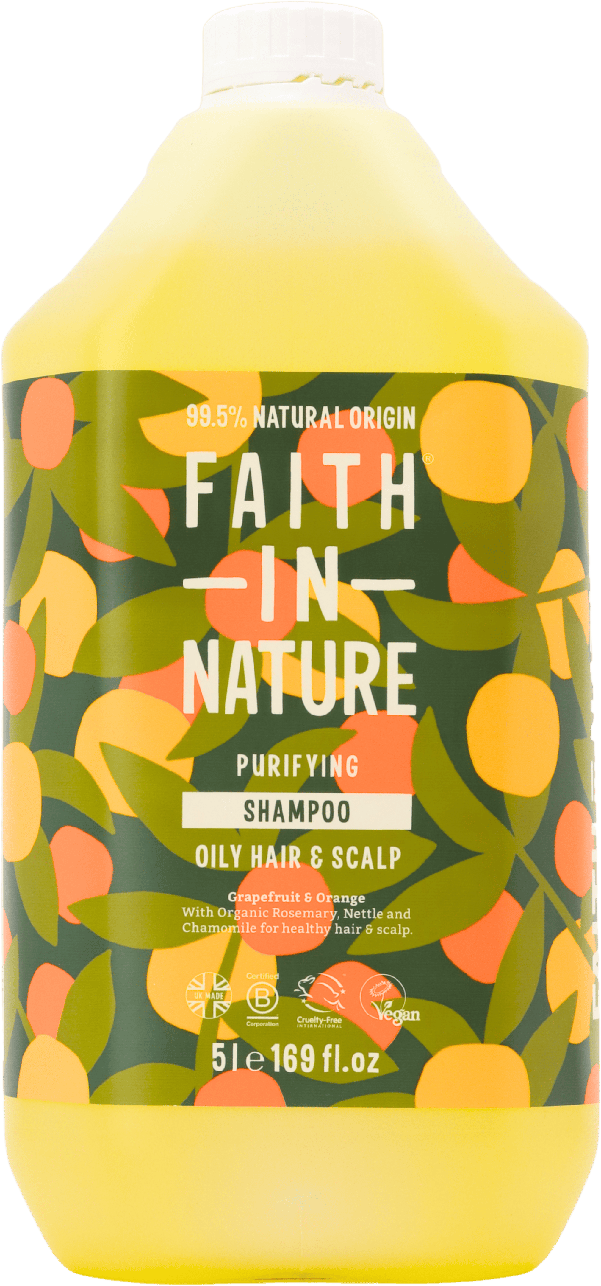 Faith in Nature Purifying Shampoo Grapefruit & Orange 5L