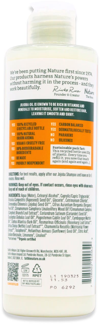 Faith In Nature Smoothing Jojoba Conditioner 400ml - 2