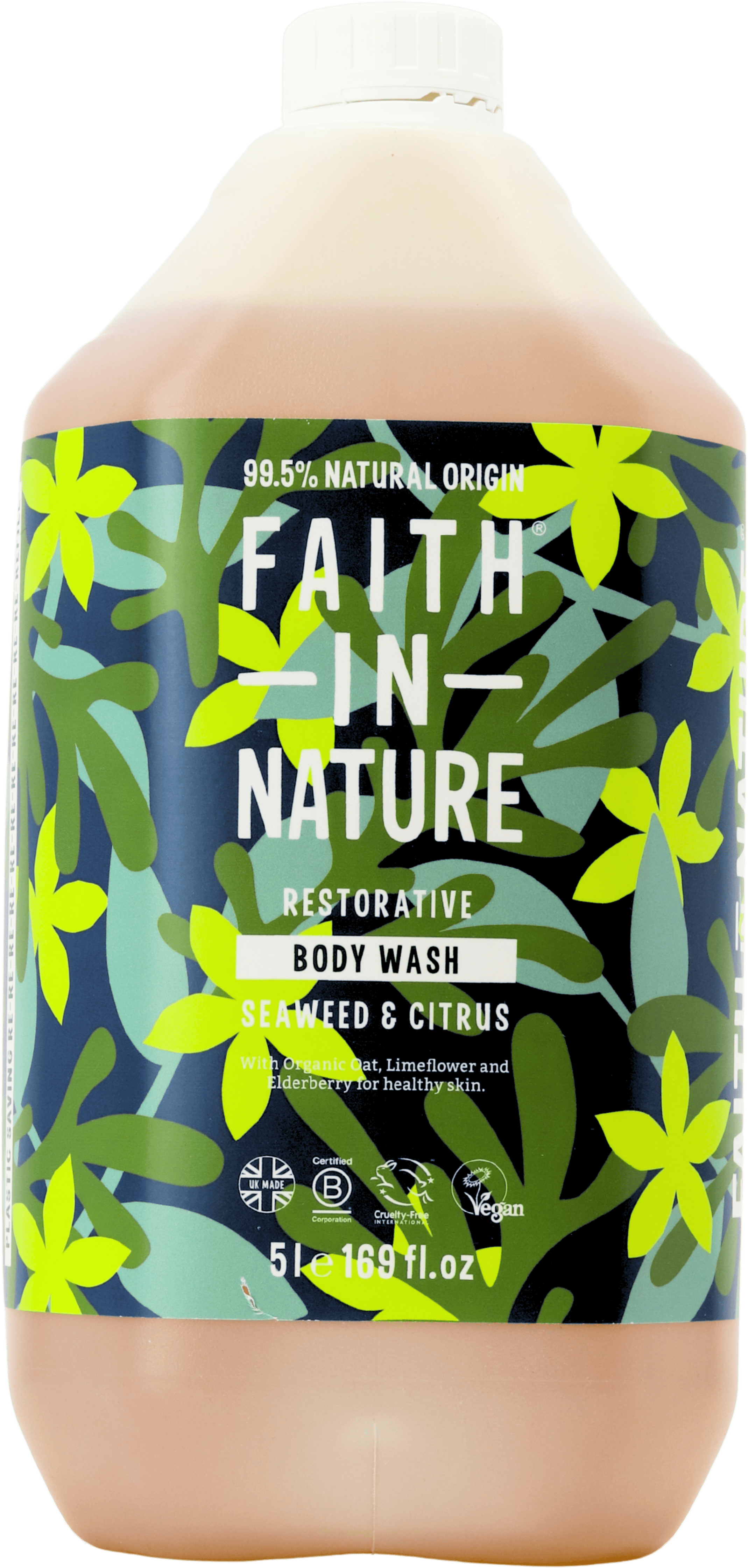 Faith in Nature Restorative Seaweed and Citrus Body Wash 5L