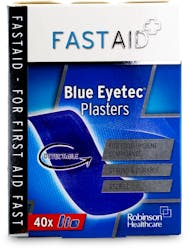 Fast Aid Assorted Blue Eyetec Plaster 40 Pack