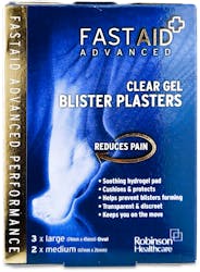 Fast Aid Clear Gel Blister Plaster 5 Pack