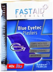 Fast Aid Plasters Blue Eyetec 40 Pack
