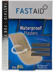 Fast Aid Waterproof Plasters 24 Pack