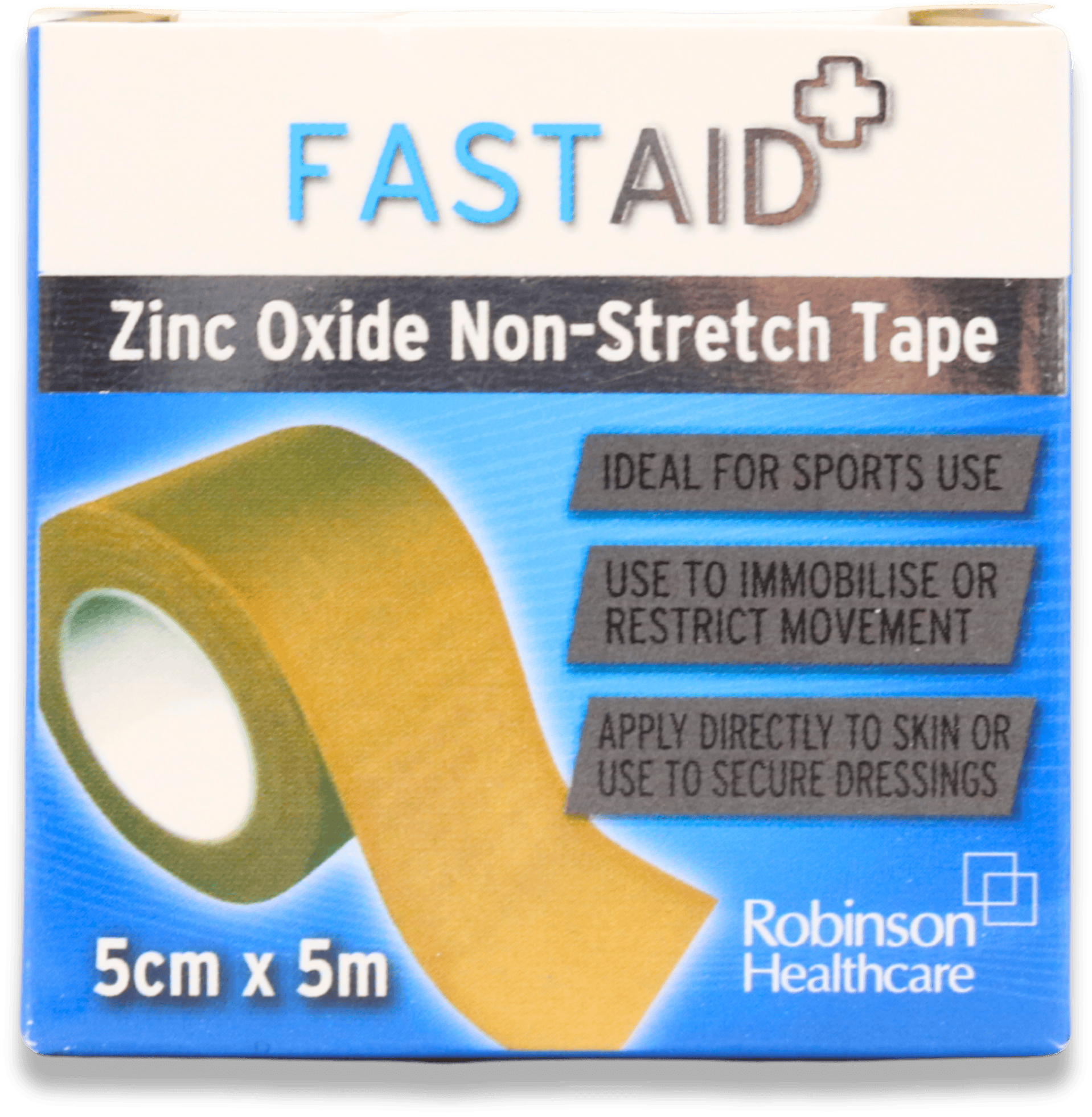 Fast Aid Zinc Oxide Non-Stretch Tape 5cm x 5cm
