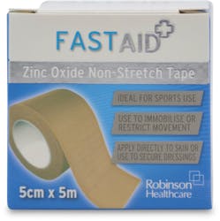Fast Aid Zinc Oxide Non-Stretch Tape 5cm x 5cm