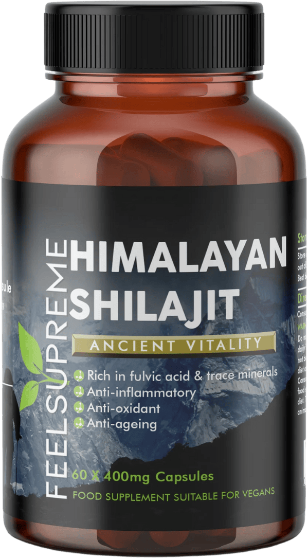 Feel Supreme Himalayan Shilajit Capsules 60 Capsules 