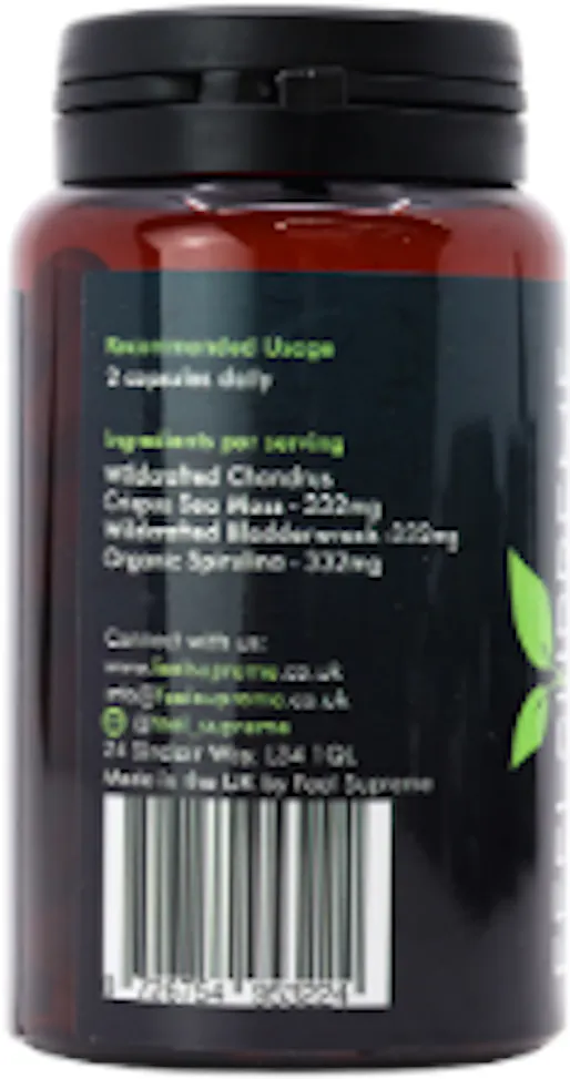 Feel Supreme Seamoss with Bladderwrack and Spirulina  90 Capsule - 3