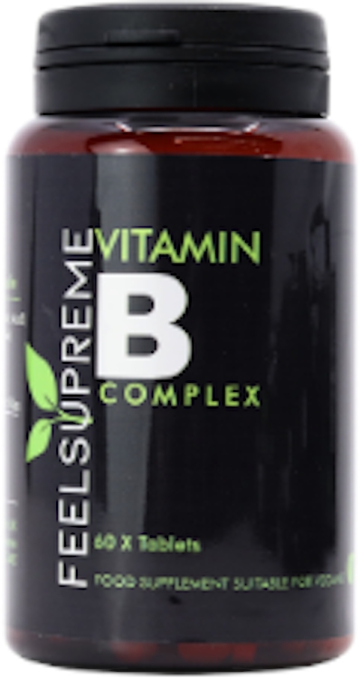 Feel Supreme Vitamin B Complex / Boost Energy & Vitality 60 Tabs in Black
