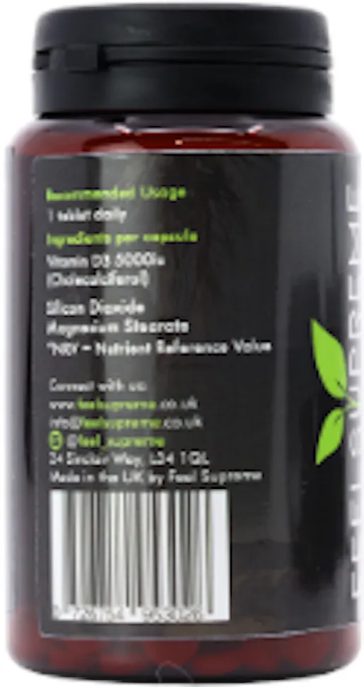 Feel Supreme Vitamin D3 60 Tablets - 3