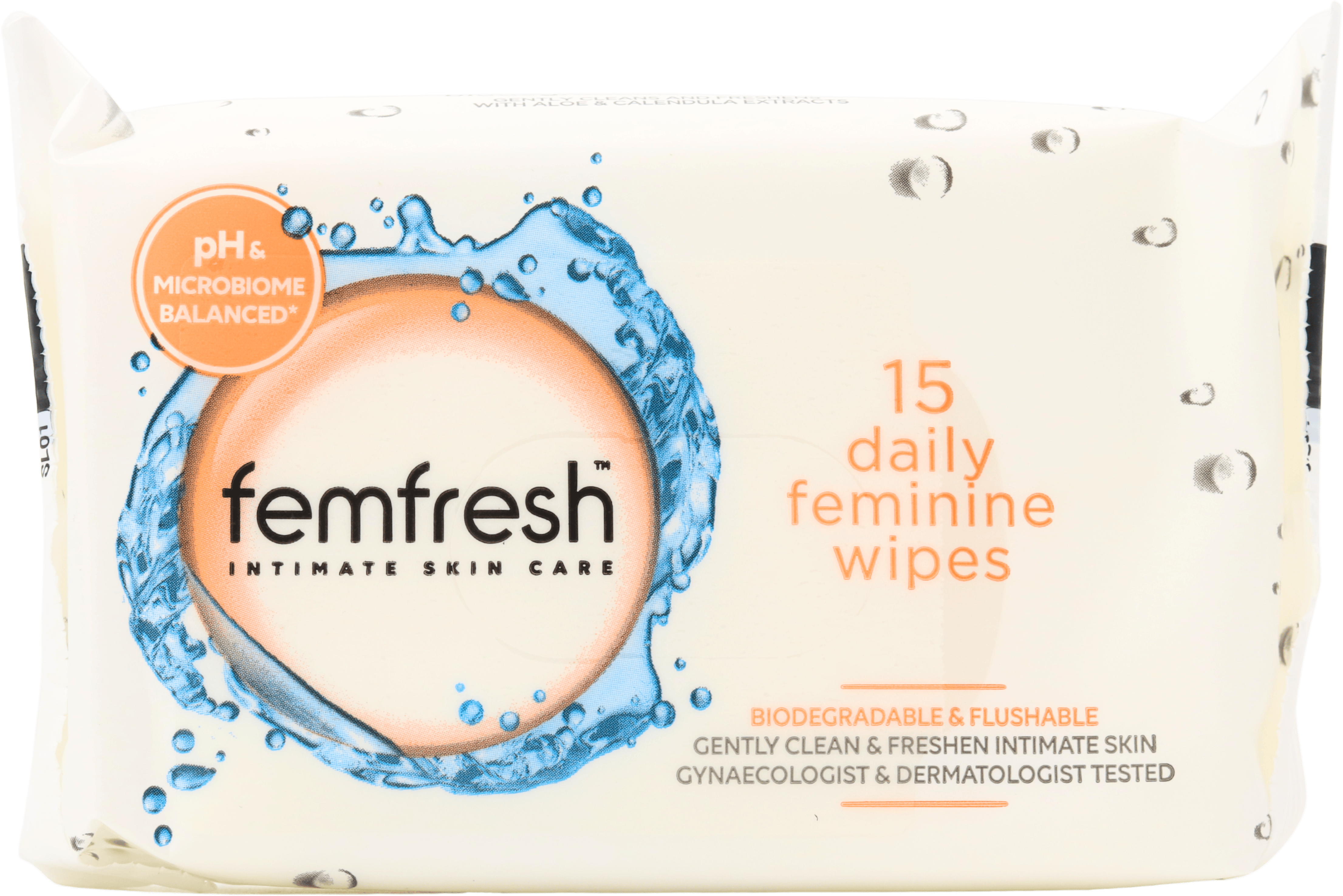Femfresh Daily Feminine Wipes 15 Pack