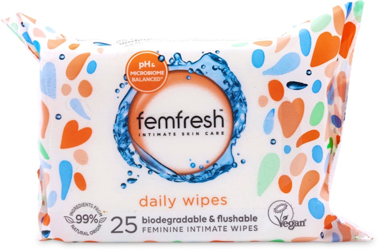Femfresh Wipes, 25pcs : Bath & Beauty fast delivery by App or Online