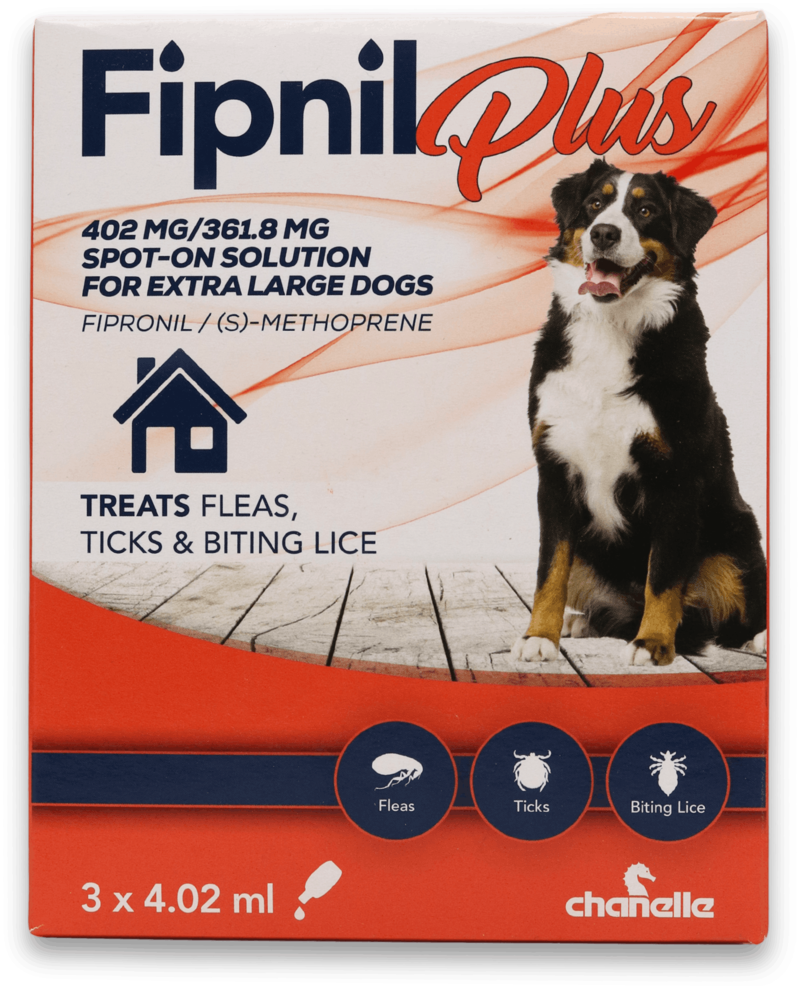 Fipnil Plus Spot-On Solution for Extra Large Dogs 3 x 4.02ml