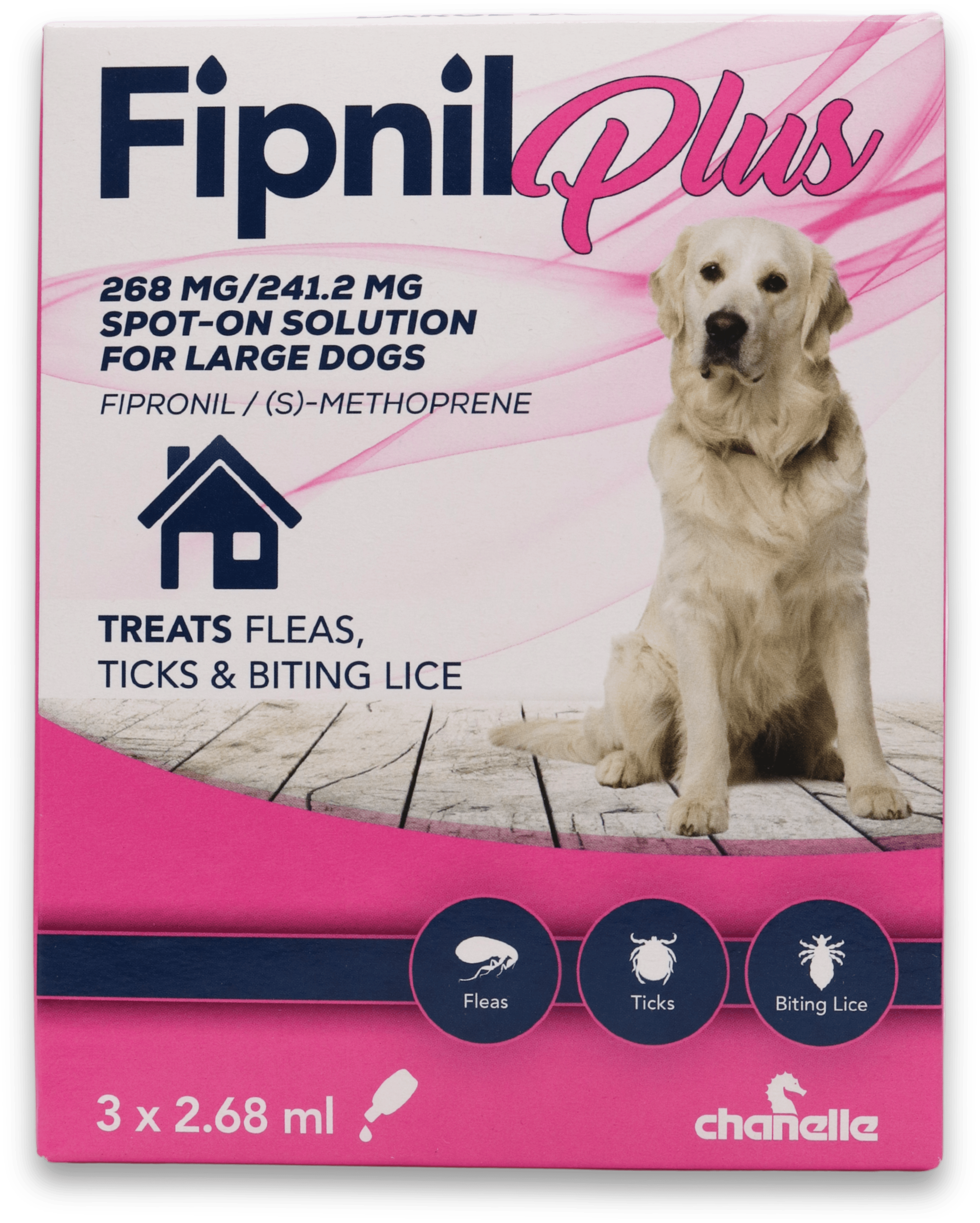 Fipnil Plus Spot-On Solution for Large Dogs 3 x 2.68ml