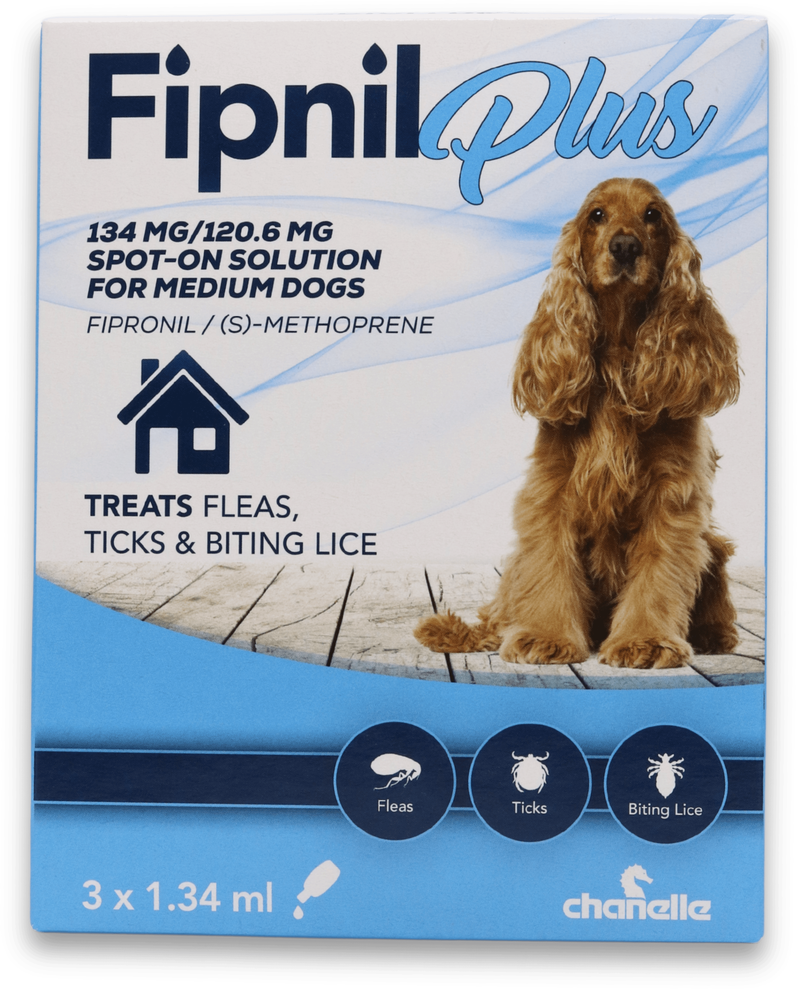 Fipnil Plus Spot-On Solution for Medium Dogs 3 x 1.34ml