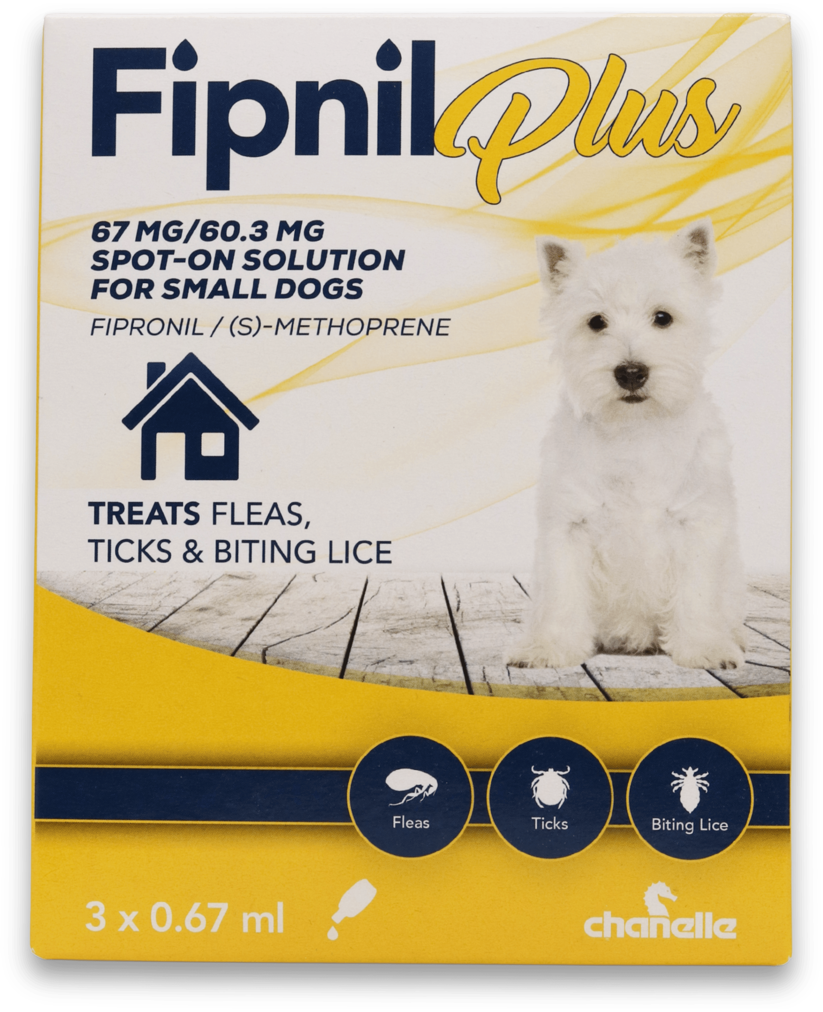 Fipnil Plus Spot-On Solution for Small Dogs 3 x 0.67ml