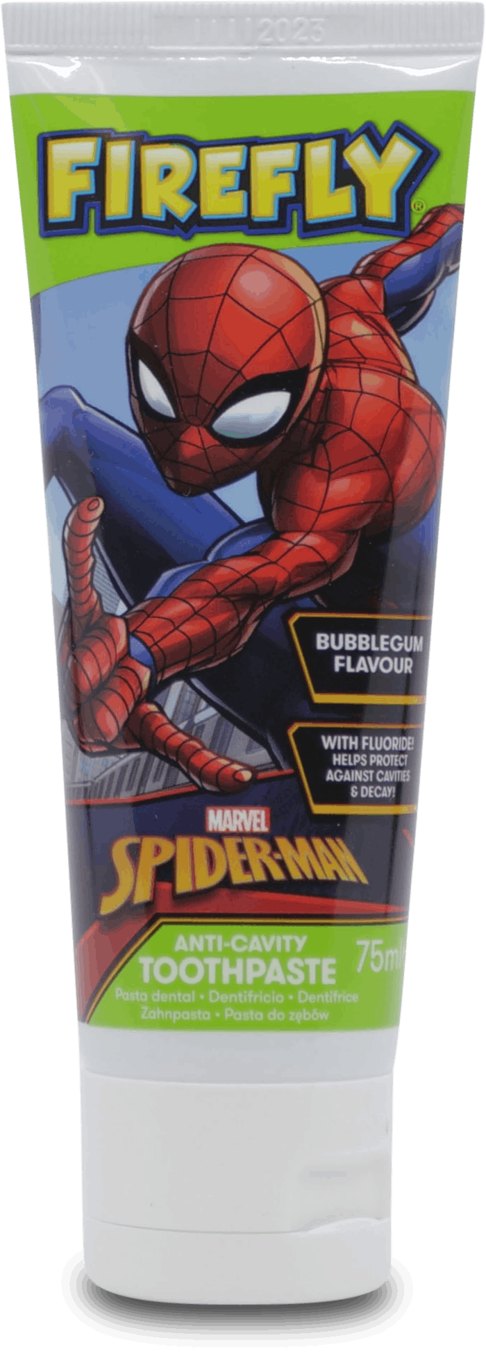 spiderman toothpaste