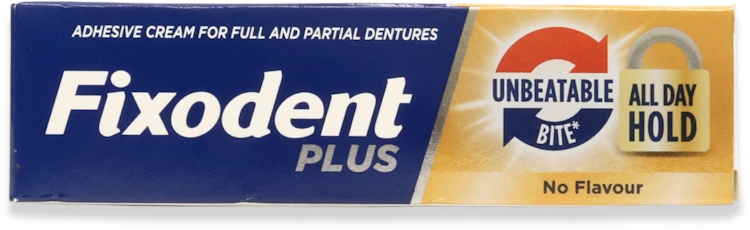 Fixodent Plus Unbeatable Hold Adhesive Cream 40g