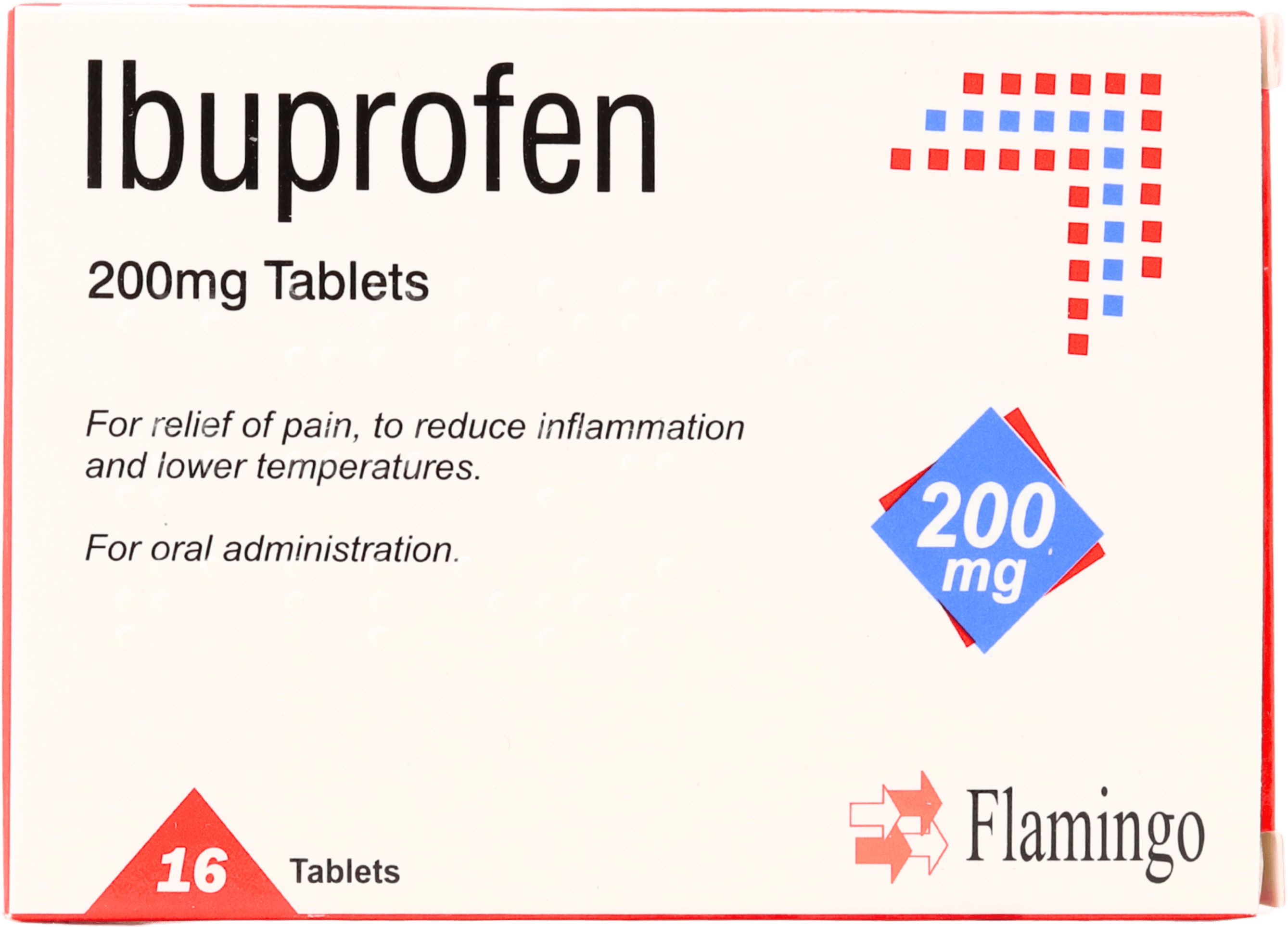 Flamingo Ibuprofen 200mg 16 Tablets