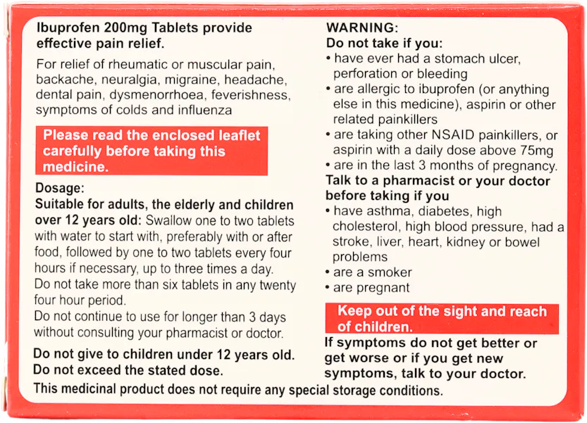 Flamingo Ibuprofen 200mg 16 Tablets - 2