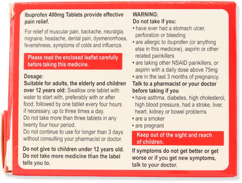 Flamingo Ibuprofen 400mg 24 Tablets - 3